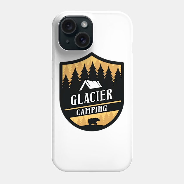 Glacier camping trip Phone Case by NeedsFulfilled