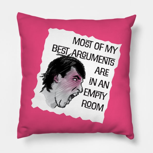 Best Argument-white Pillow by NN Tease