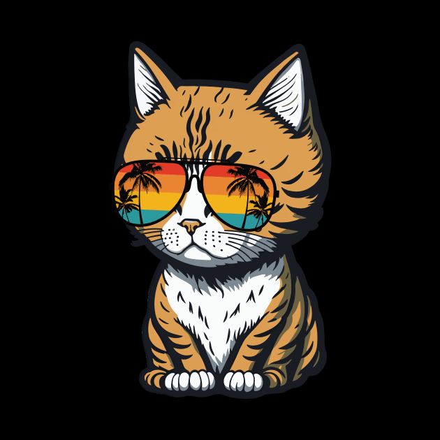 Cool Feline in Shades: Whiskered Purrfection for Cat Miaw Lovers by star trek fanart and more