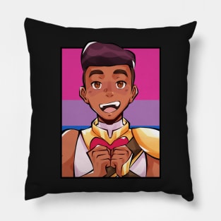 Bow Bisexual Flag Pillow