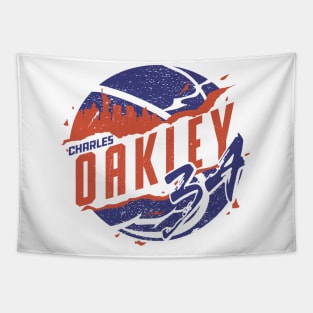 Charles Oakley New York Skyball Tapestry