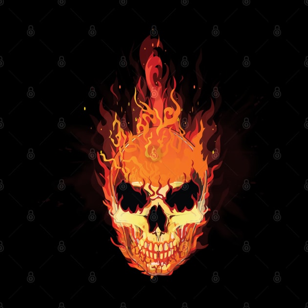 skull fire by PG