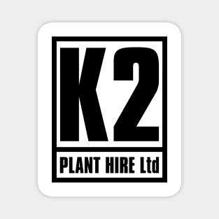 K2 Plant Hire Ltd (transparent logo) Magnet