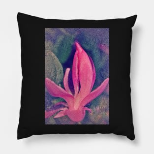 Christmas Cactus Flower Pillow