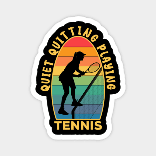 Quiet Quitting Playing Tennis Light Magnet