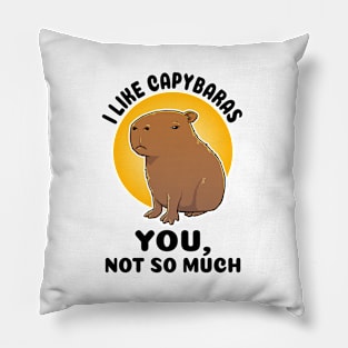 I like capybaras You not so much Capybara Pillow