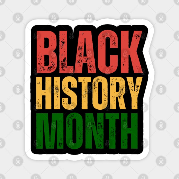 Black-History-Month Magnet by Creatifly Graphic Tees