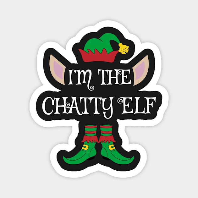 I'm The Chatty Christmas XMas Elf Magnet by Meteor77