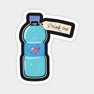 Drink me Water Bottle Alice in wonderland Cheshire cat Magnet