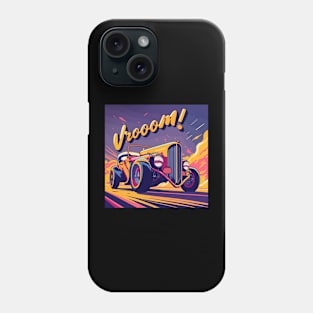 Vrooom seventies car Phone Case