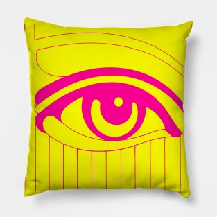 Eye And Vision Pink Pillow