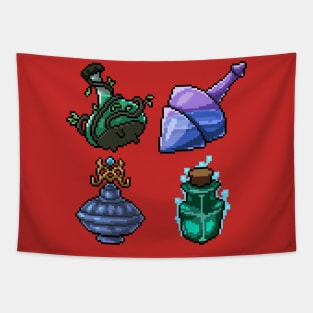 Pixel Magic Bottle Tapestry