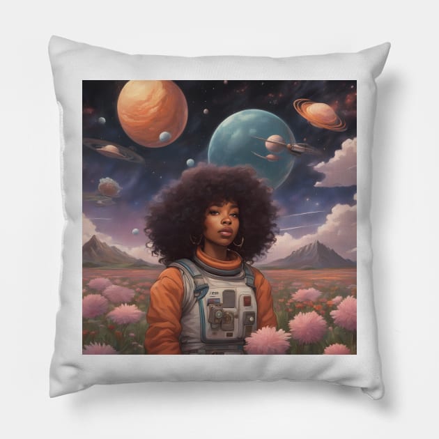 Astrowoman Pillow by PlushFutura