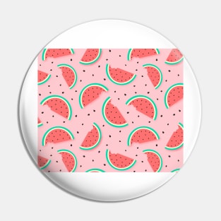 Watercolor watermelon Pin