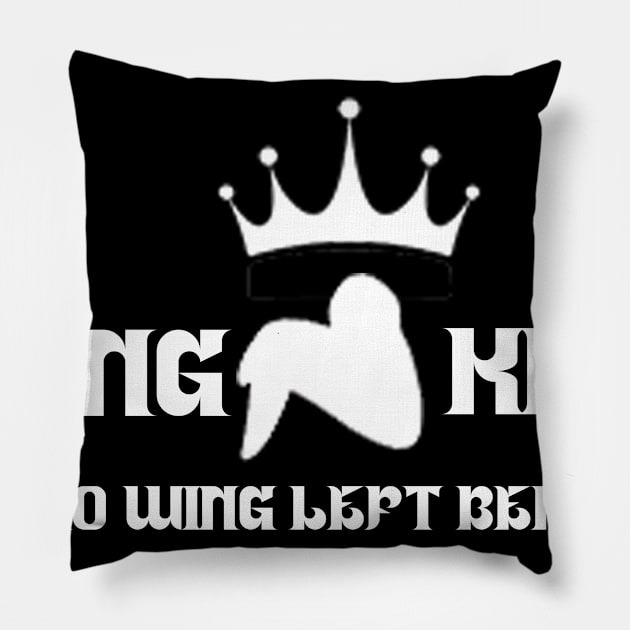 Wing King Pillow by BrittMDesigns