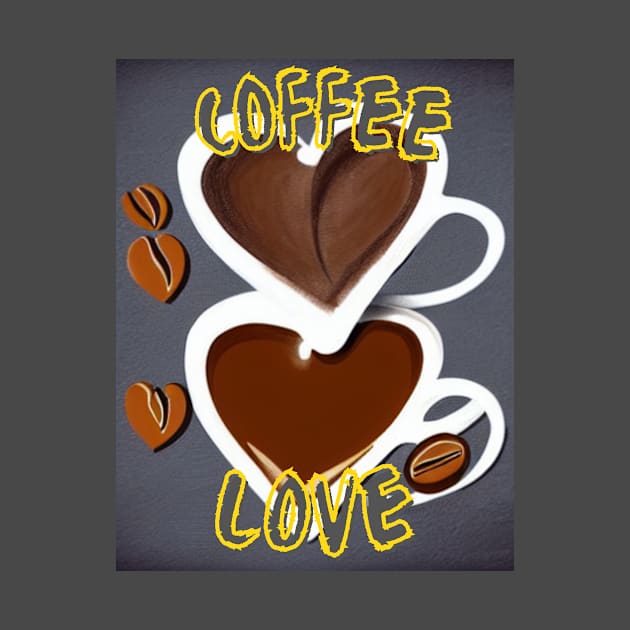 Coffee Love Yellow by StrikerTees