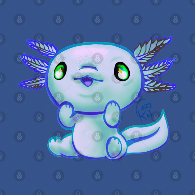 Cutie Axolotl Ocean themed - Axolotl - T-Shirt