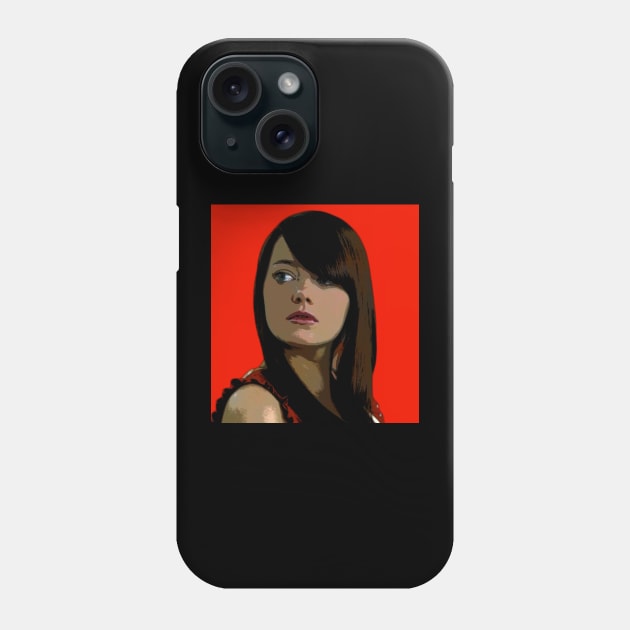 emma stone Phone Case by oryan80