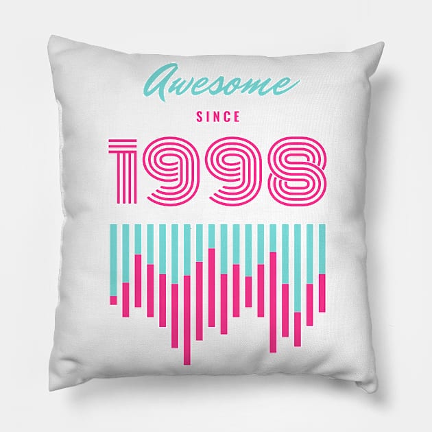 Awesome Since 1998 Pillow by Comrade Jammy