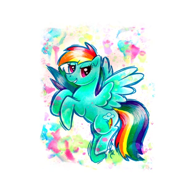 Rainbow Dash by JerZyTattoos