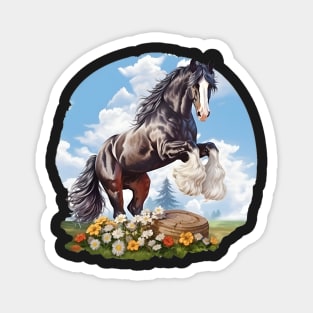 Shire or Clydesdale Draft Horse Sticker Magnet