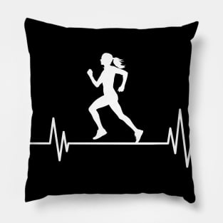 runner heartbeat Run Funny ,Running heartbeat, Pillow