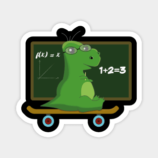 Dinosaur Math Nerd Magnet