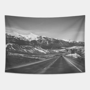 Colorado Mountains Road V2 Landscape Photography Tapestry