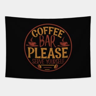 Coffee Bar Please Serve Yourself Tapestry