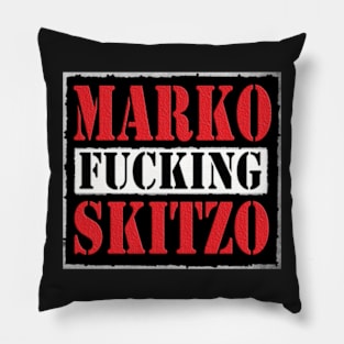 MARKO SKITZO X RAW IS SKITZO Pillow