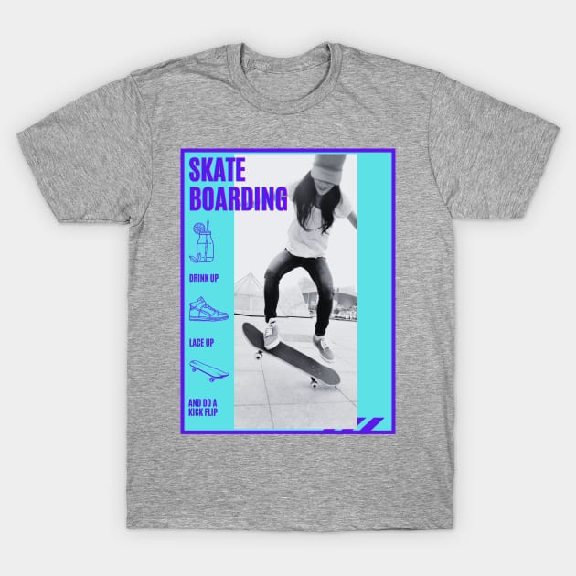 Skate Galaxy Skateboarding- Do A Kickflip Women's T-Shirt