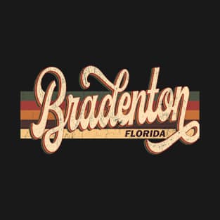 Bradenton Florida Retro Vintage 70s 80s design T-Shirt