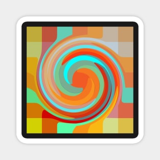 Circle Abstract color pattern Magnet