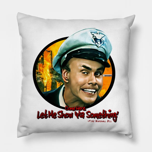 The Fire Marshall Pillow by iCONSGRAPHICS