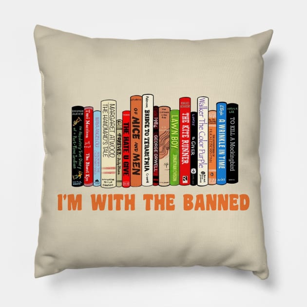 Banned Books Pillow by Xtian Dela ✅