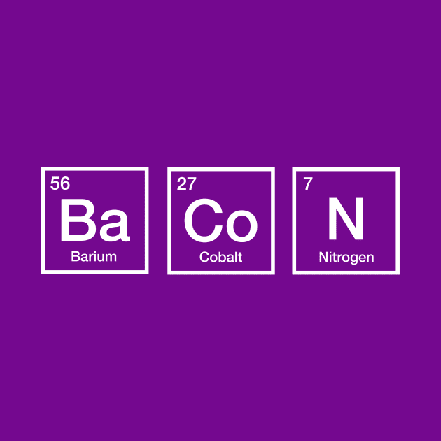 Bacon Periodic Table by bluemetaldog