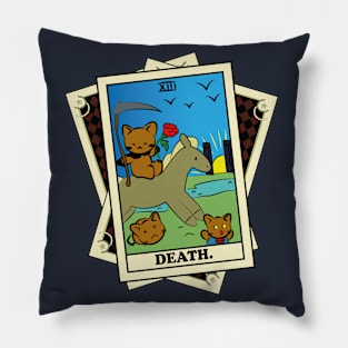 TAROT CARDS DECK | DEATH. | FORTUNE CAT Pillow