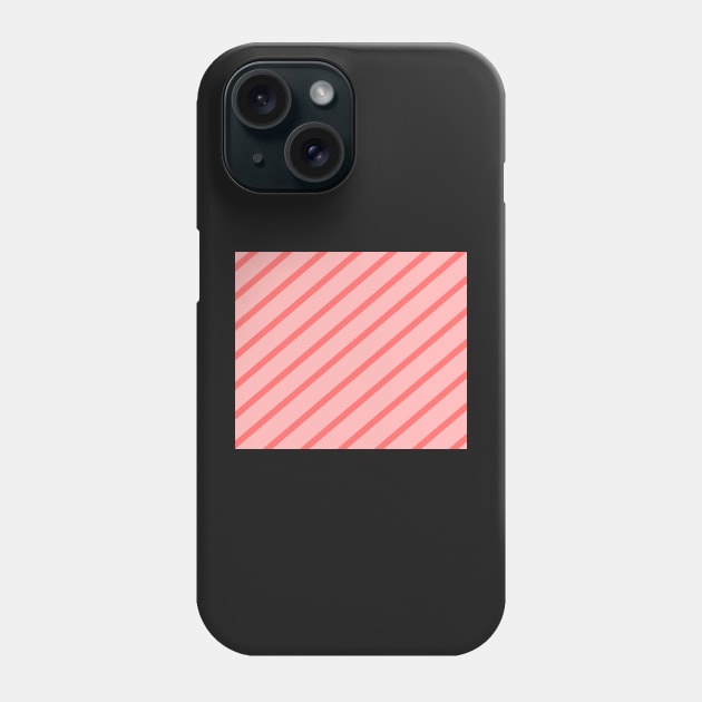 Diagonal lines - pink. Phone Case by kerens