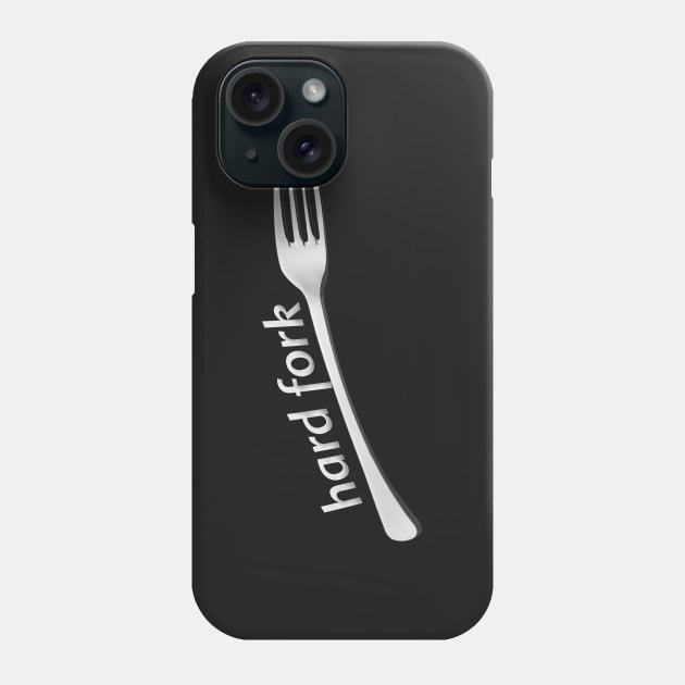 Hard Fork - Funny Crypto Phone Case by mangobanana