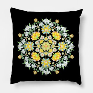 Flower Crown Nouveau Pillow