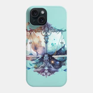 Zodiac Sign LIBRA - Watercolour Illustration of astrology Libra Phone Case