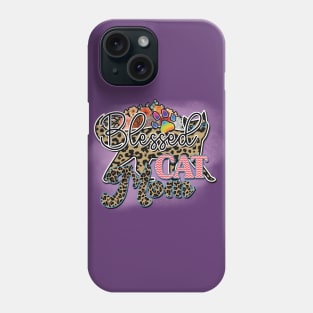 Blessed cat mom Phone Case