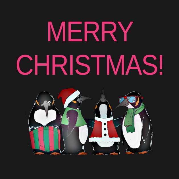 Merry Christmas Penguins by MzBink