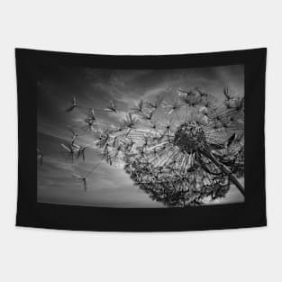 Summer Breeze Dandelion (Noir Texture) Tapestry