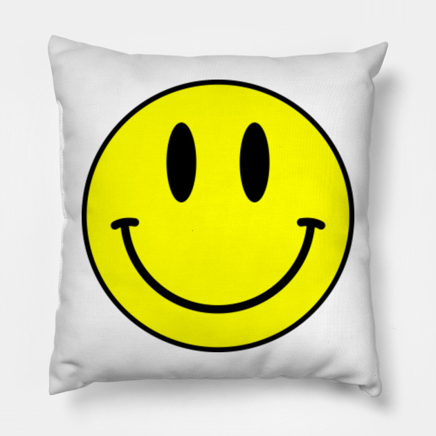 Acid House Smiley Face Smile Pillow Teepublic