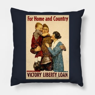 War Bond Poster (weathered) Pillow