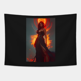 fire witch Tapestry