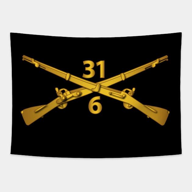 6th Bn - 31st Infantry Regiment Branch wo Txt Tapestry by twix123844