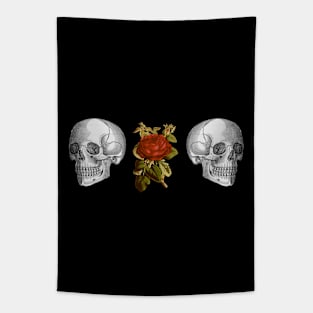 Skully Roses Tapestry