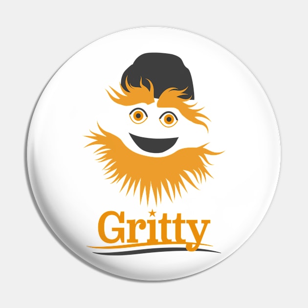 Gritty For President Pin by OptionaliTEES